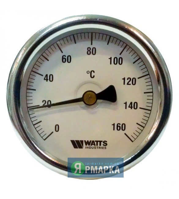 Термометр биметаллический Watts 63/50 Комплектующие для котлов на твердом топливе