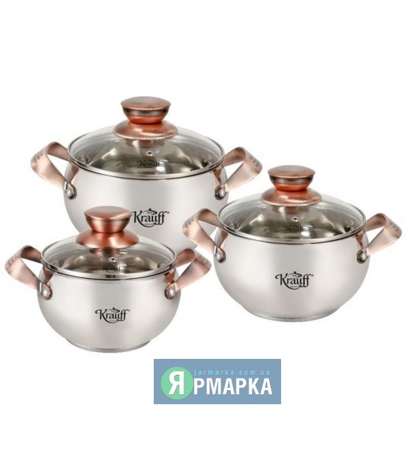 Набор посуды Copper 6 предметов Krauff 26-242-009 Посуда столовая и кухонная